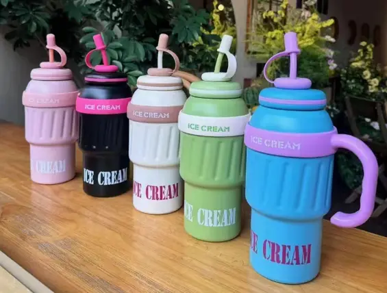 Straw Ice Tumbler
